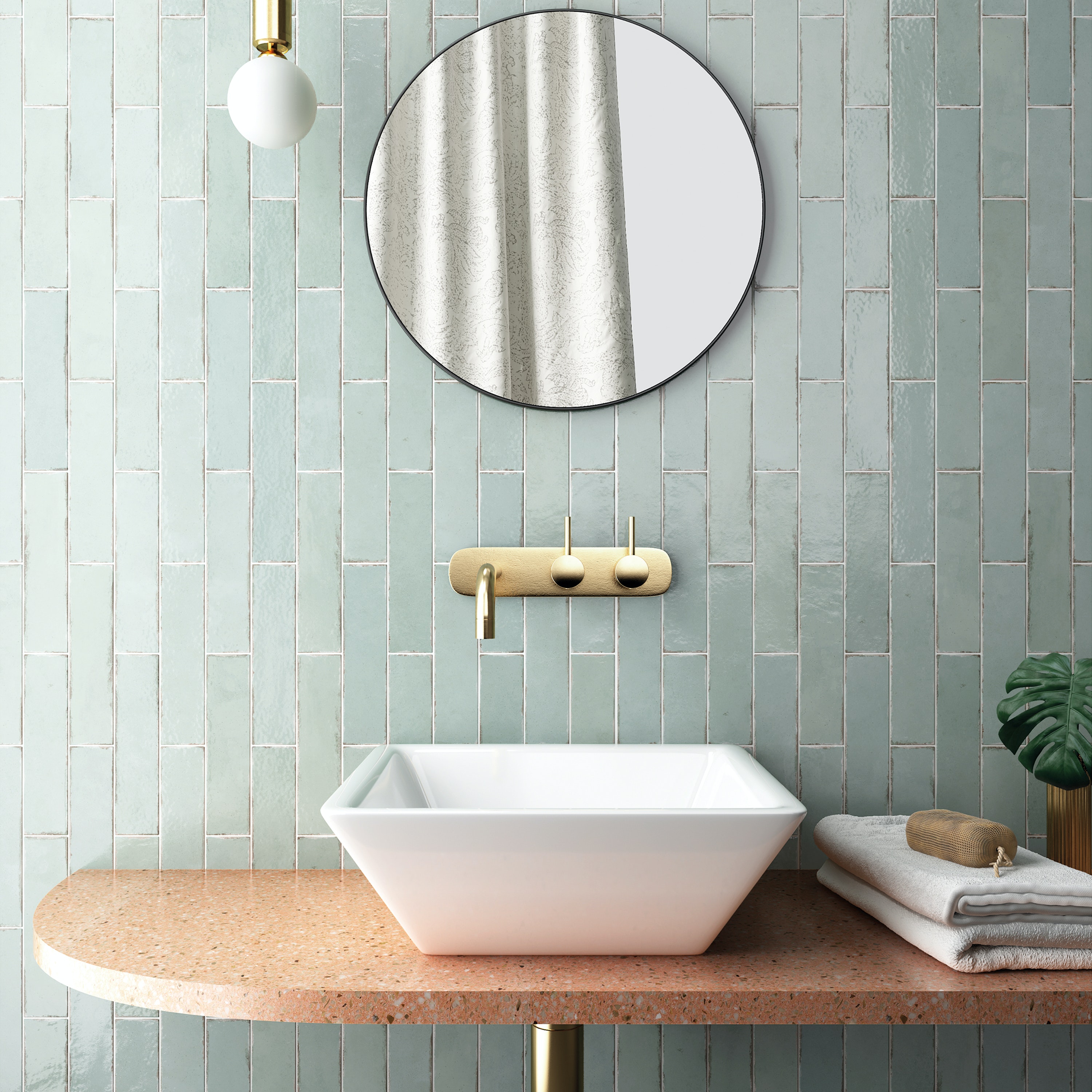 EQUIPE_Tribeca_60x246_SEAGLASS MINT_Bath