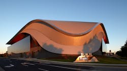 Kingspan&rsquo;s KingZip Linea Architectural Roofing System was one of the few products capable of achieving FJMT&rsquo;s complex, double curved design.