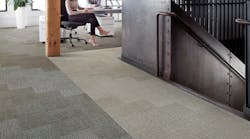 The Embodied Beauty carpet in the Zen Stitch and limestone.