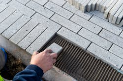 Biocement is laid in a stair-stepped pattern. Biocement is laid in a stair-stepped pattern.