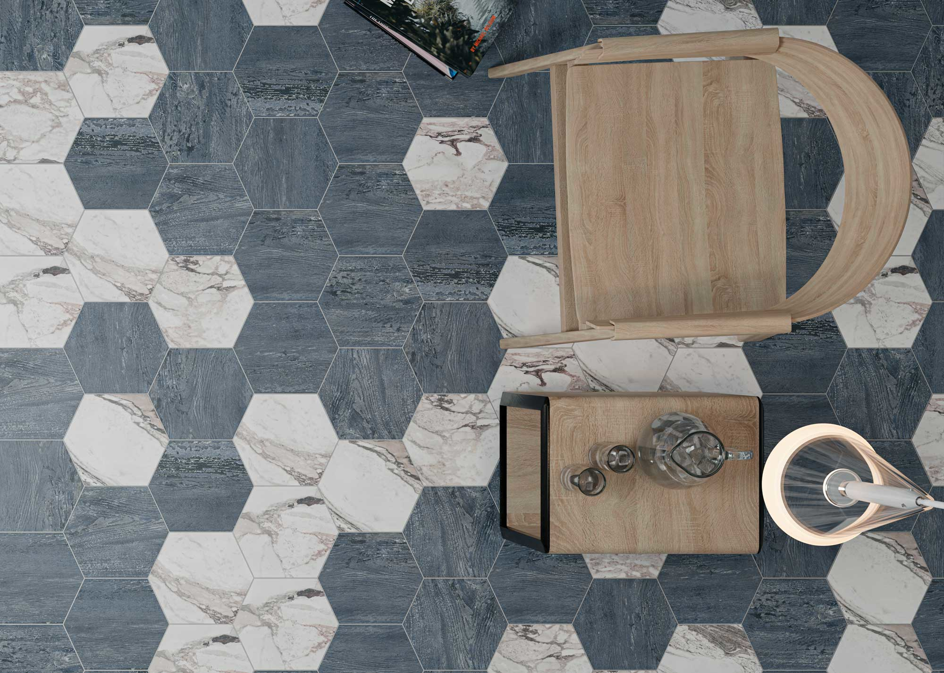 Decocer Alba Heritage Hexagon Tile