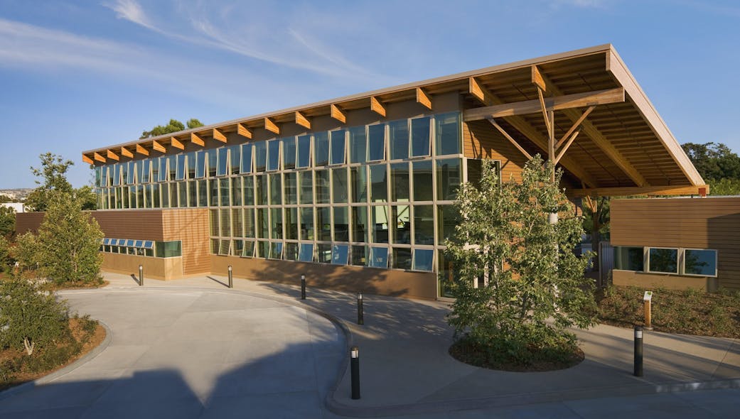 The award-winning Environmental Nature Center and Preschool in Newport Beach, California, features operable clerestory windows and large sliding glass doors fabricated with Solarban&circledR; 70 Atlantica&circledR; glass by Vitro Glass.