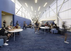 Neighborhood Blocks Carpet in John McCain Elementary School Neighborhood Blocks Carpet in John McCain Elementary School