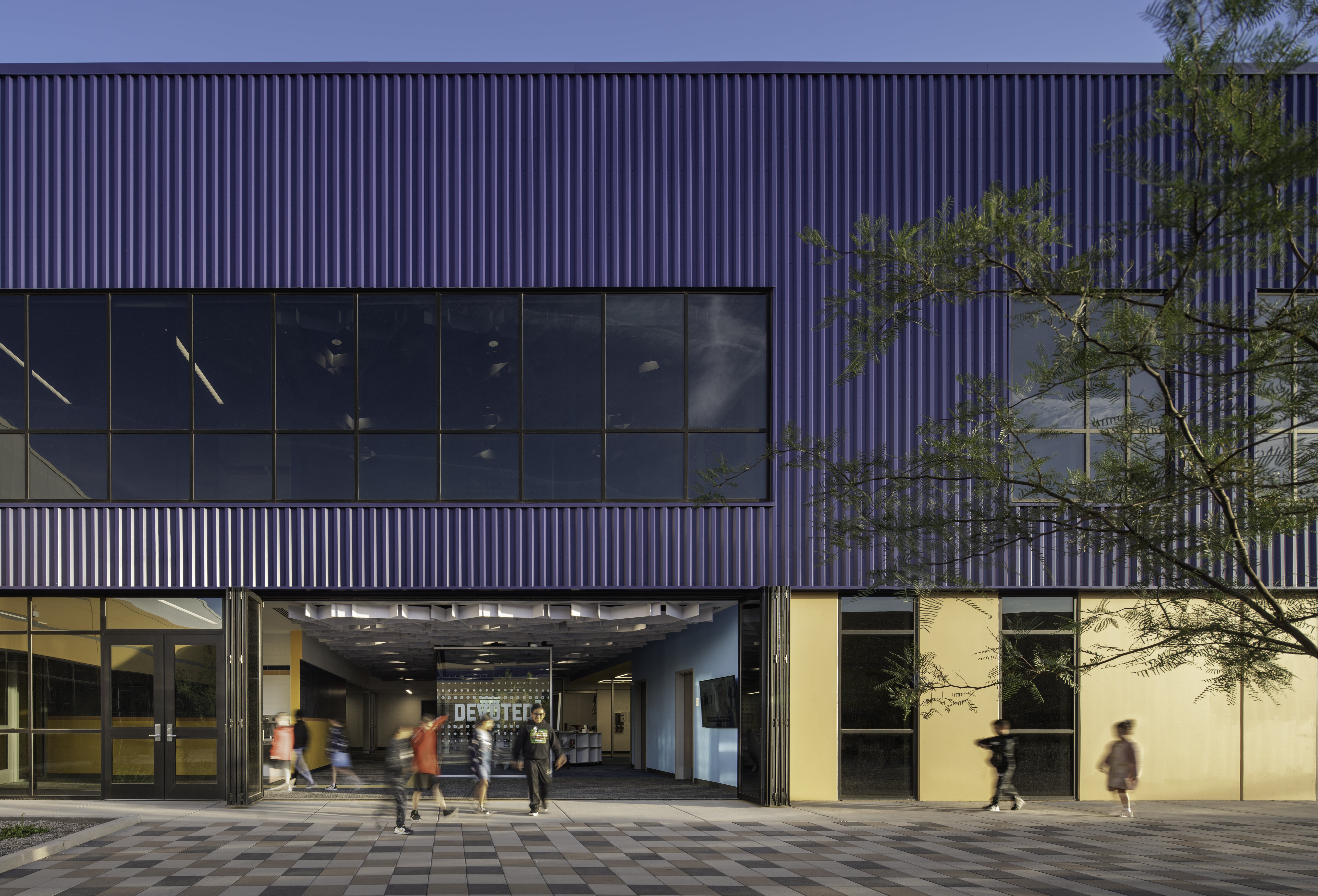 7.2 Panel in Academy Blue on John McCain Elementary School