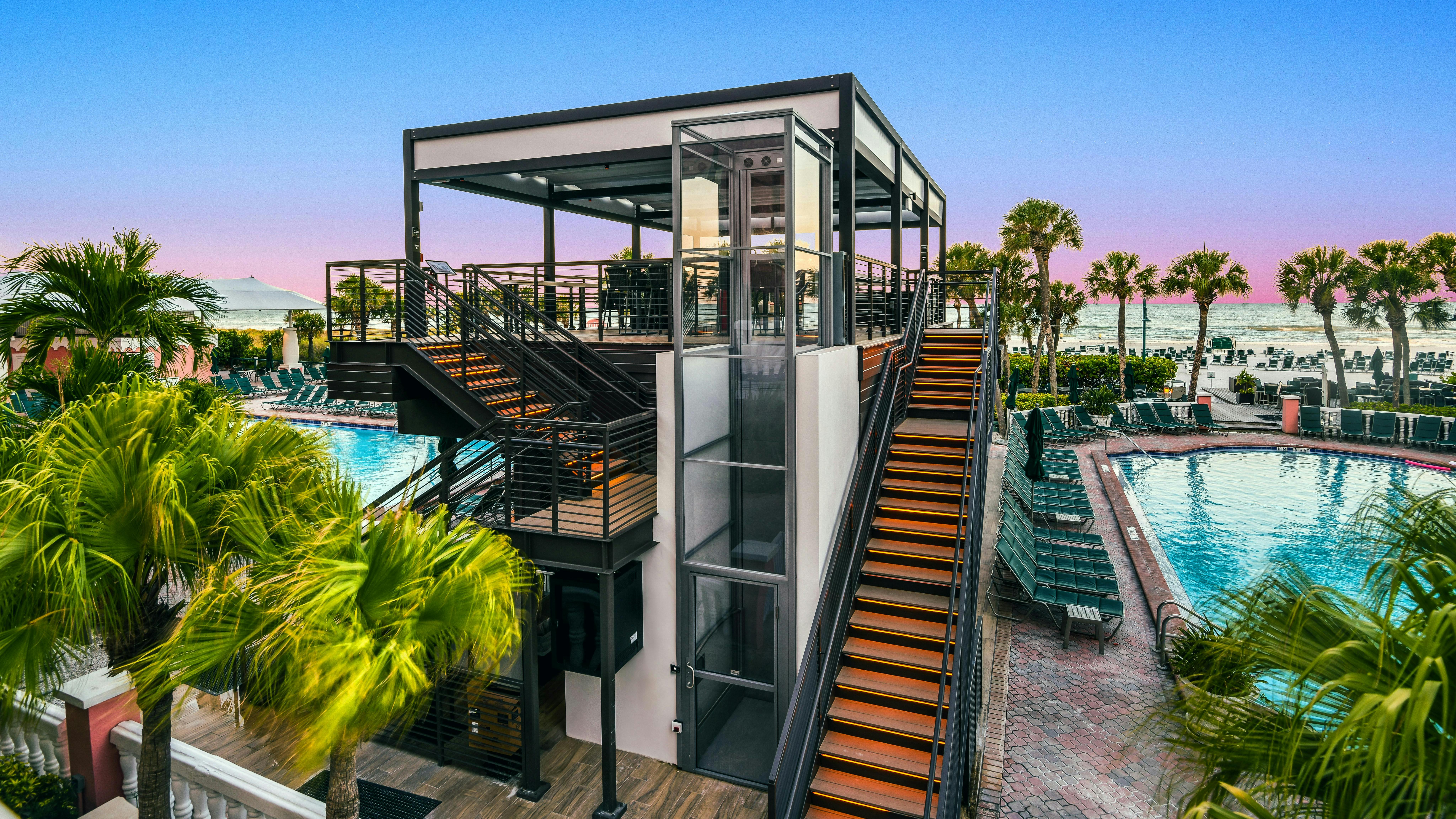 Wheelchair Lift at Don CeSar Poolside Bar