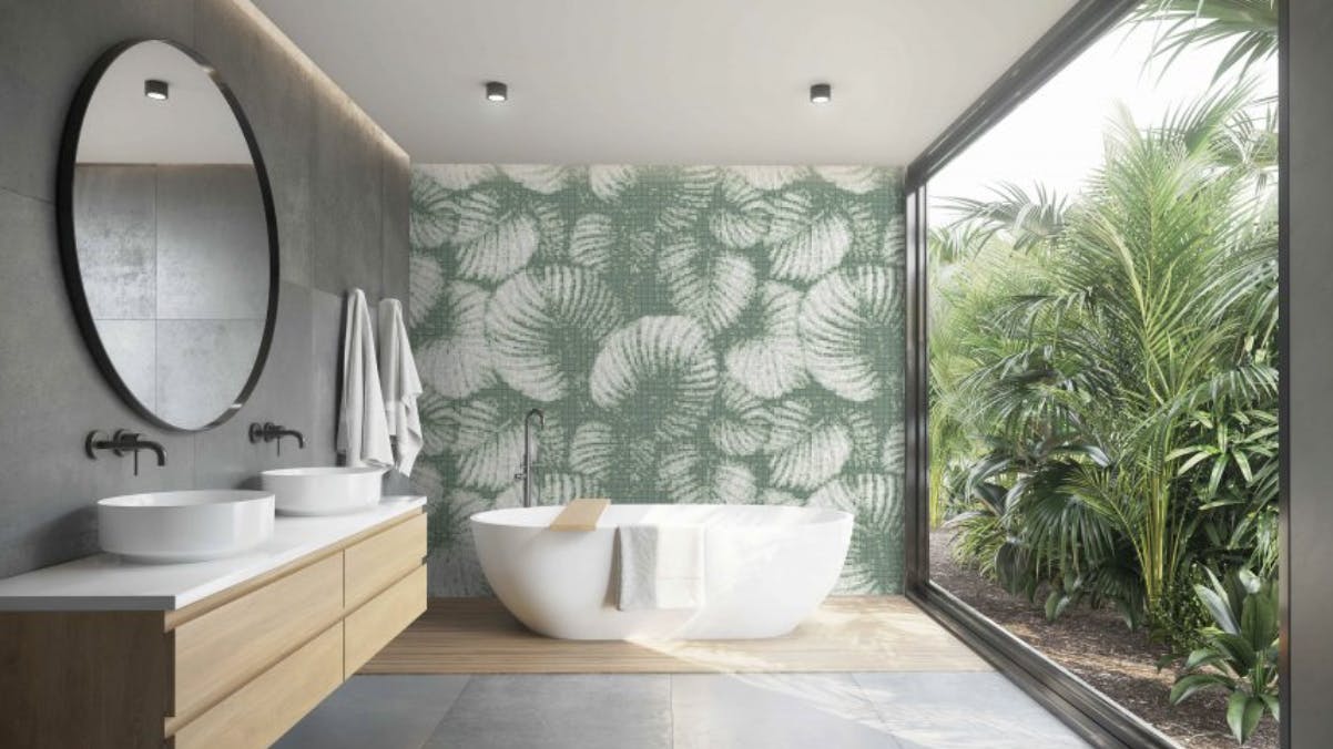 Sunshade in Sage Mosaic