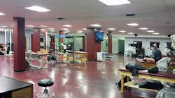 Kenall MedMaster AMB22 fixtures installed in the athletic training room at UMass Amherst Kenall MedMaster AMB22 fixtures installed in the athletic training room at UMass Amherst