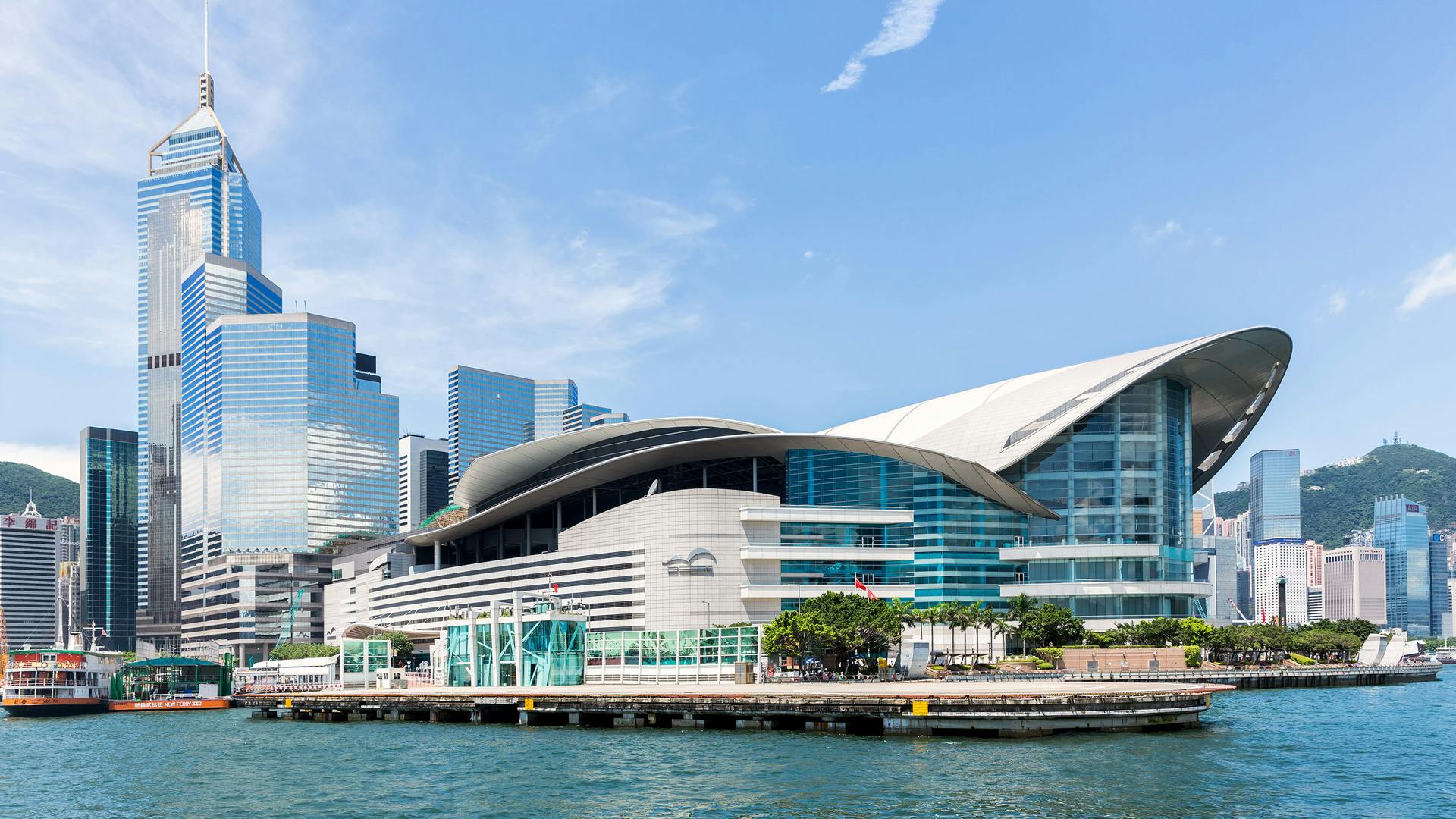 The Hong Kong Convention and Exhibition Centre, location of the 25th Hong Kong International Lighting Fair (autumn edition)