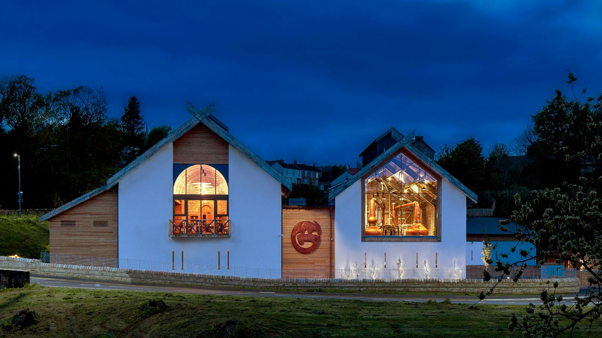 Ad Gefrin whisky distiller and museum, in Wooler, U.K.