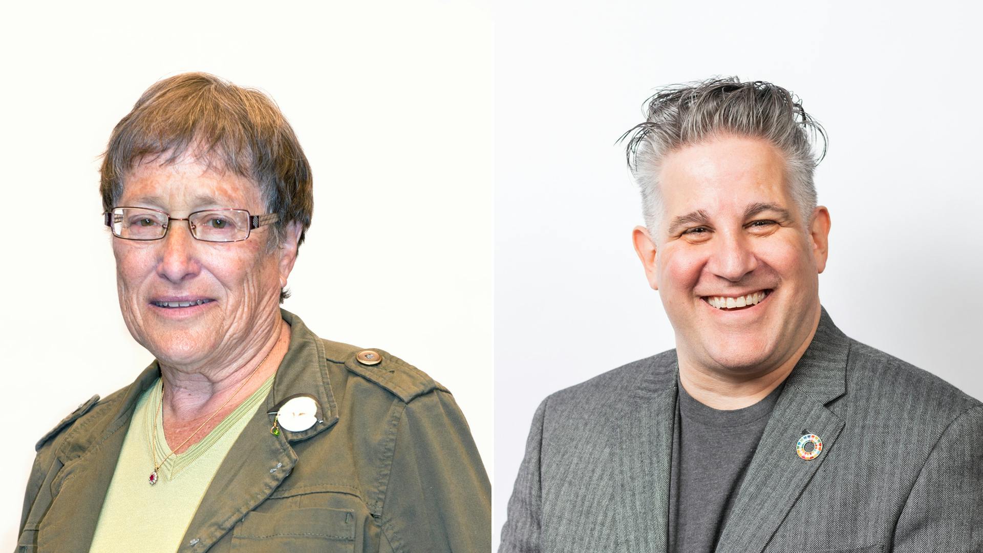 L to r: Ellen Shubart; Eric Corey Freed