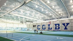 Indoor track and field facility, Harold Alfond Athletics and Recreation Center, Colby College Indoor track and field facility, Harold Alfond Athletics and Recreation Center, Colby College