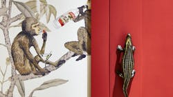 Drunk Monkeys Wallpaper at The Manchester Hotel Drunk Monkeys Wallpaper at The Manchester Hotel