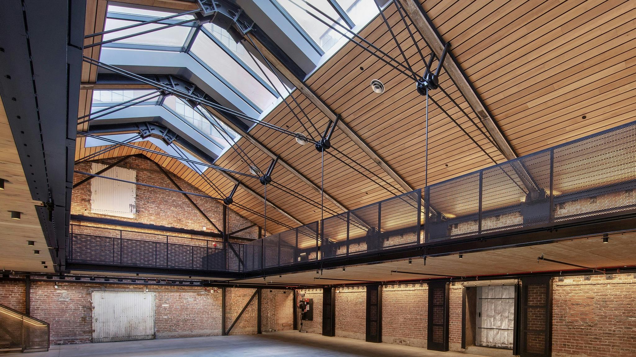 Linear Wood Plank Ceiling