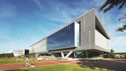 Glazing at Fitts-Woolard Hall Glazing at Fitts-Woolard Hall