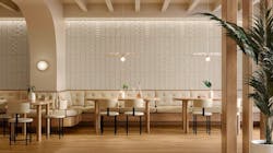 Geo Tile in White Geo Tile in White