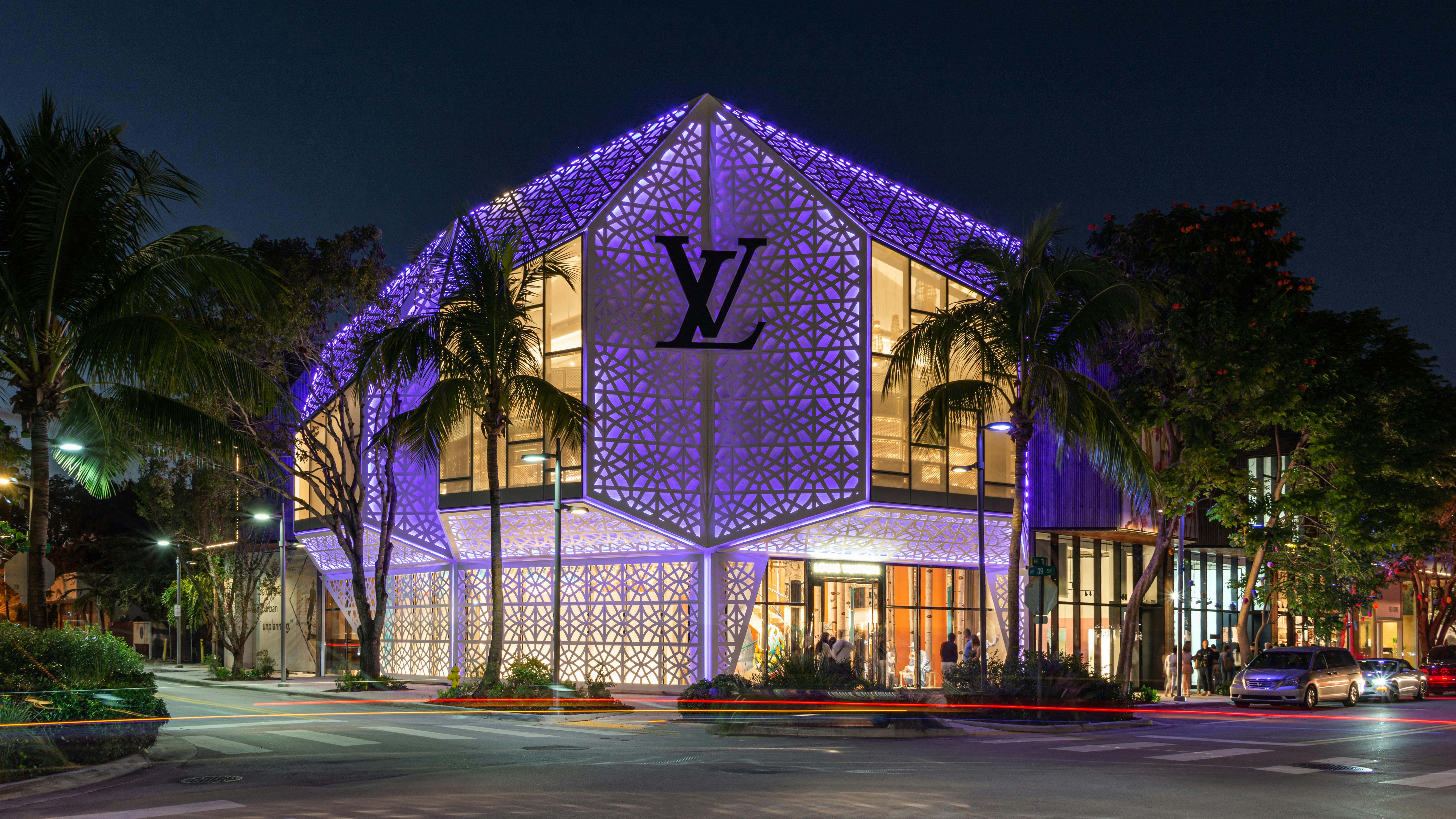 Exterior Facade of Louis Vuitton