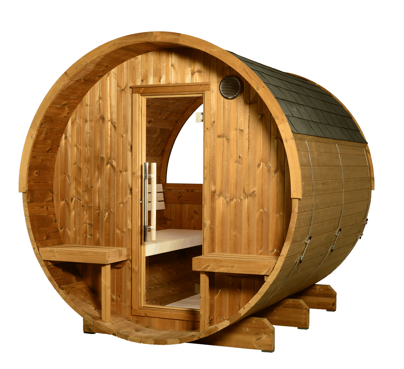 Outdoor Canopy Barrel Sauna