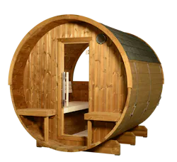 Outdoor Canopy Barrel Sauna Outdoor Canopy Barrel Sauna