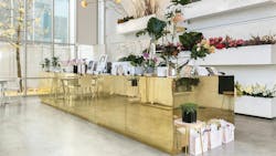 Polished Brass-Look Metal Polished Brass-Look Metal