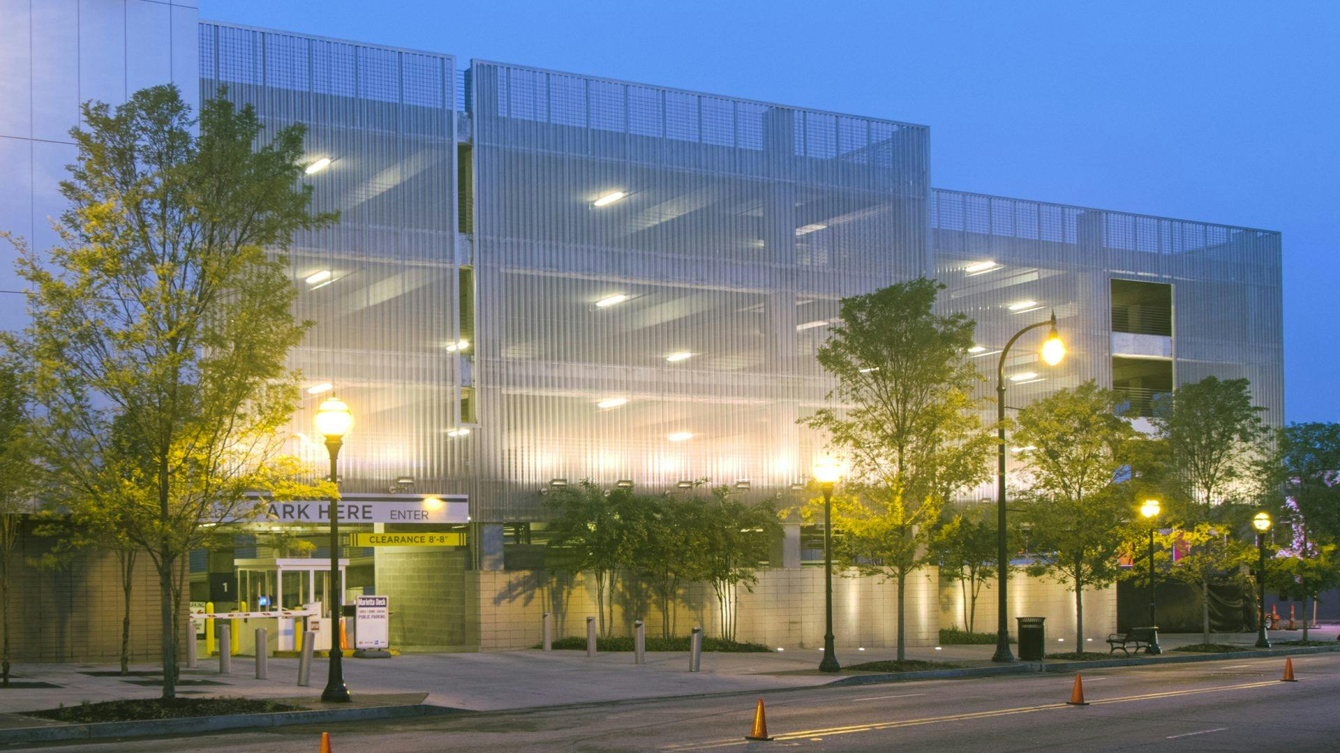 College Football Hall of Fame Perforated Metal Exterior