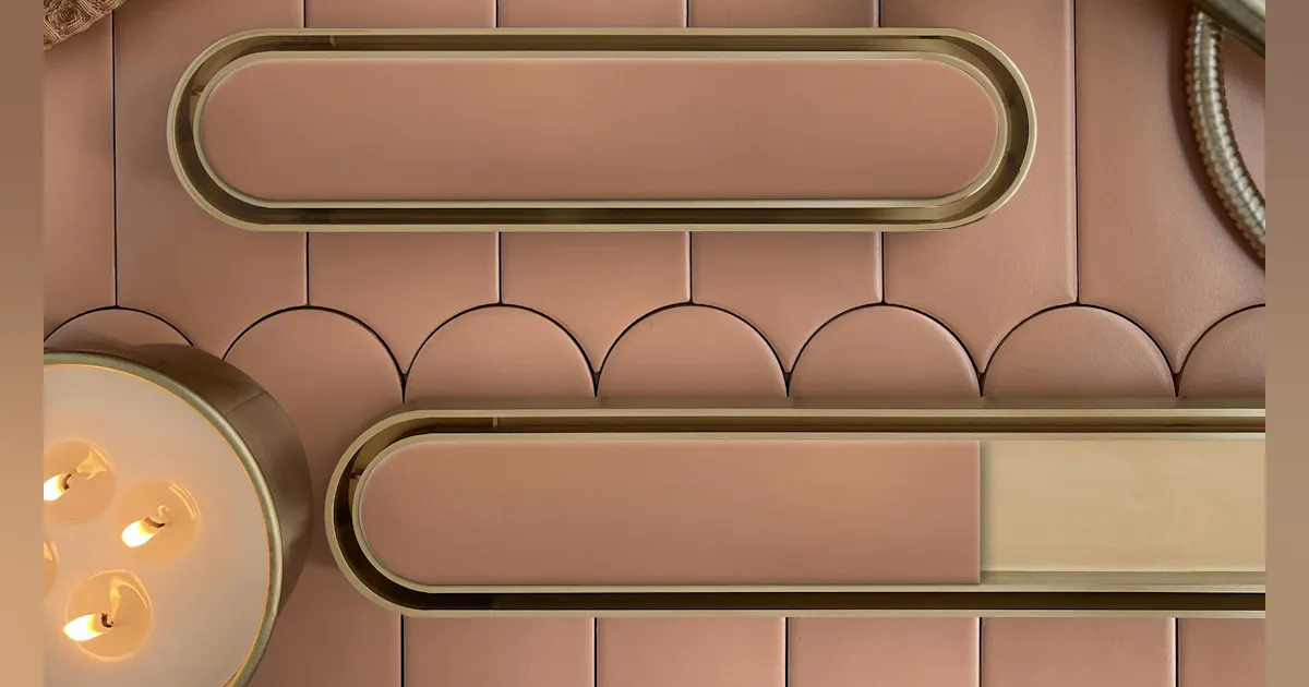 Disco-Rectangle Tile Insert Linear Drain | Architectural Products