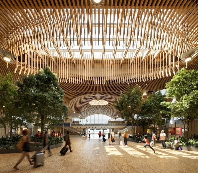 Mass Timber Roof at PDX