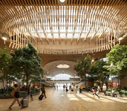 Mass Timber Roof at PDX Mass Timber Roof at PDX