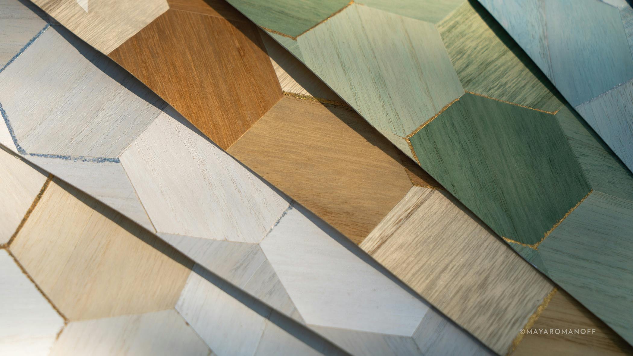 Ajiro Honeycomb Wood Veneer