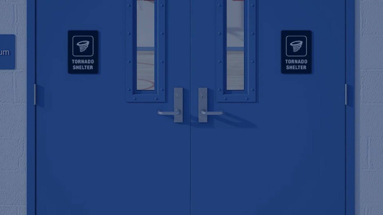 Tornado-Resistant Door