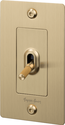 IG Toggle Light Switch in Brass IG Toggle Light Switch in Brass