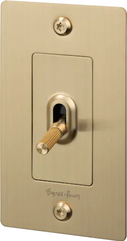 IG Toggle Light Switch in Brass IG Toggle Light Switch in Brass