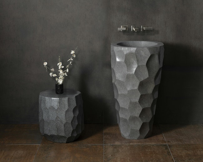Lithic Pedestal Sink