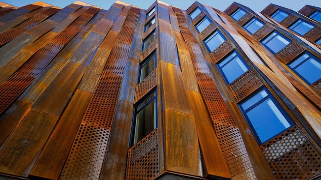 B&Omacr;K Modern Cor-Ten Facade Solutions