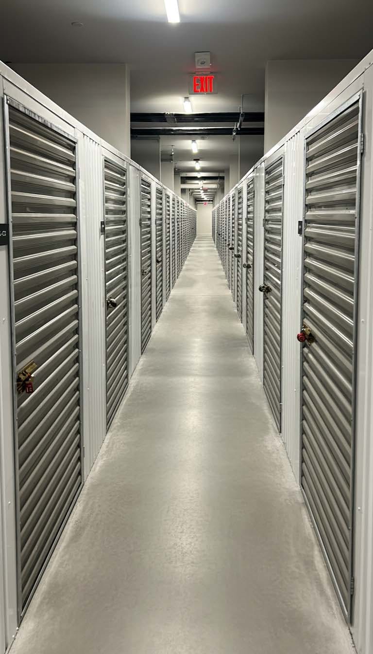 Storage Hallway with Bradyl Bins