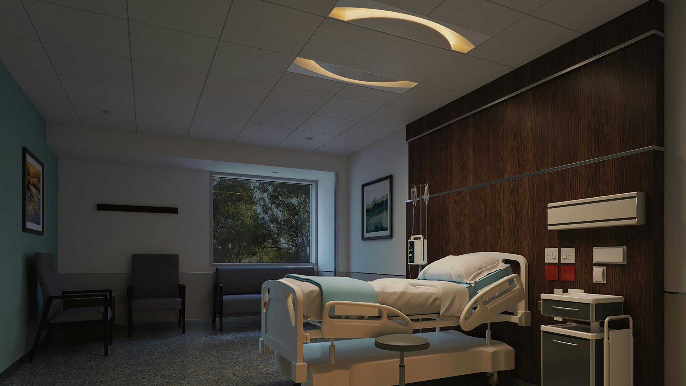 Saros Duo Patient Room Lighting