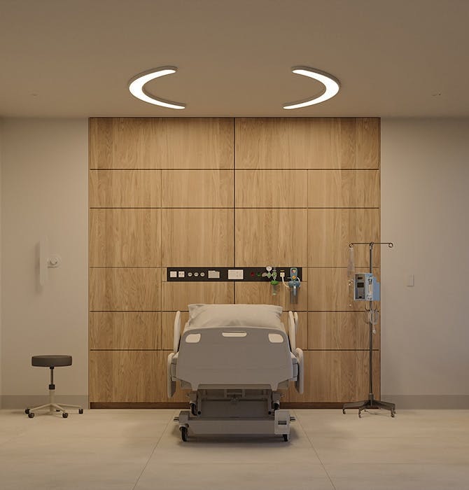 Embrace Overbed Healthcare Lighting