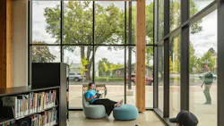 Curtainwall at Redmond Library Curtainwall at Redmond Library