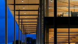 Redmond Library Canopy at Night Redmond Library Canopy at Night