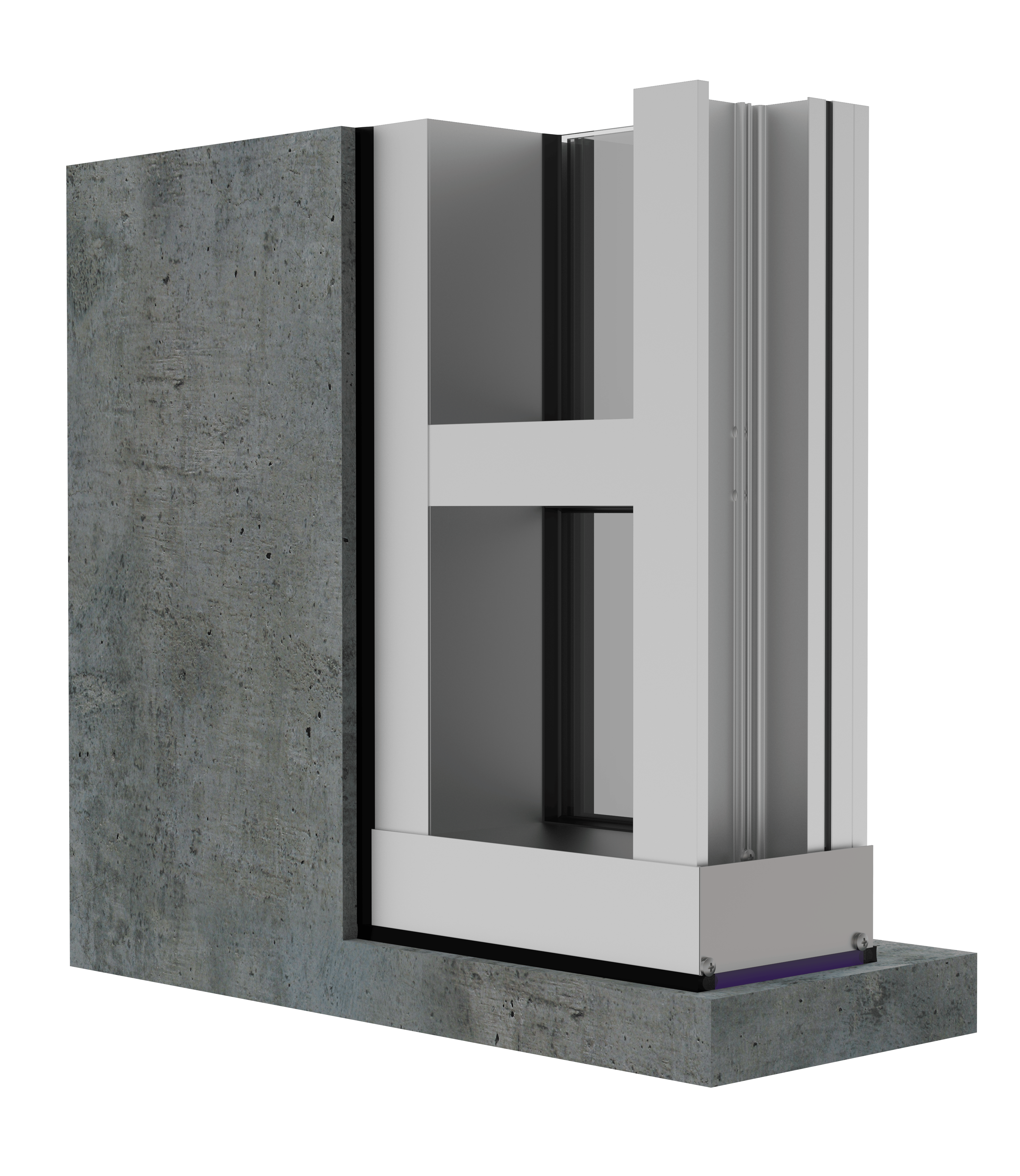 2. YES 60 TU Front Set Storefront System
