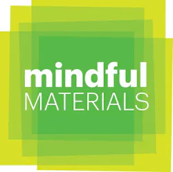 mindful materials logo of green squares