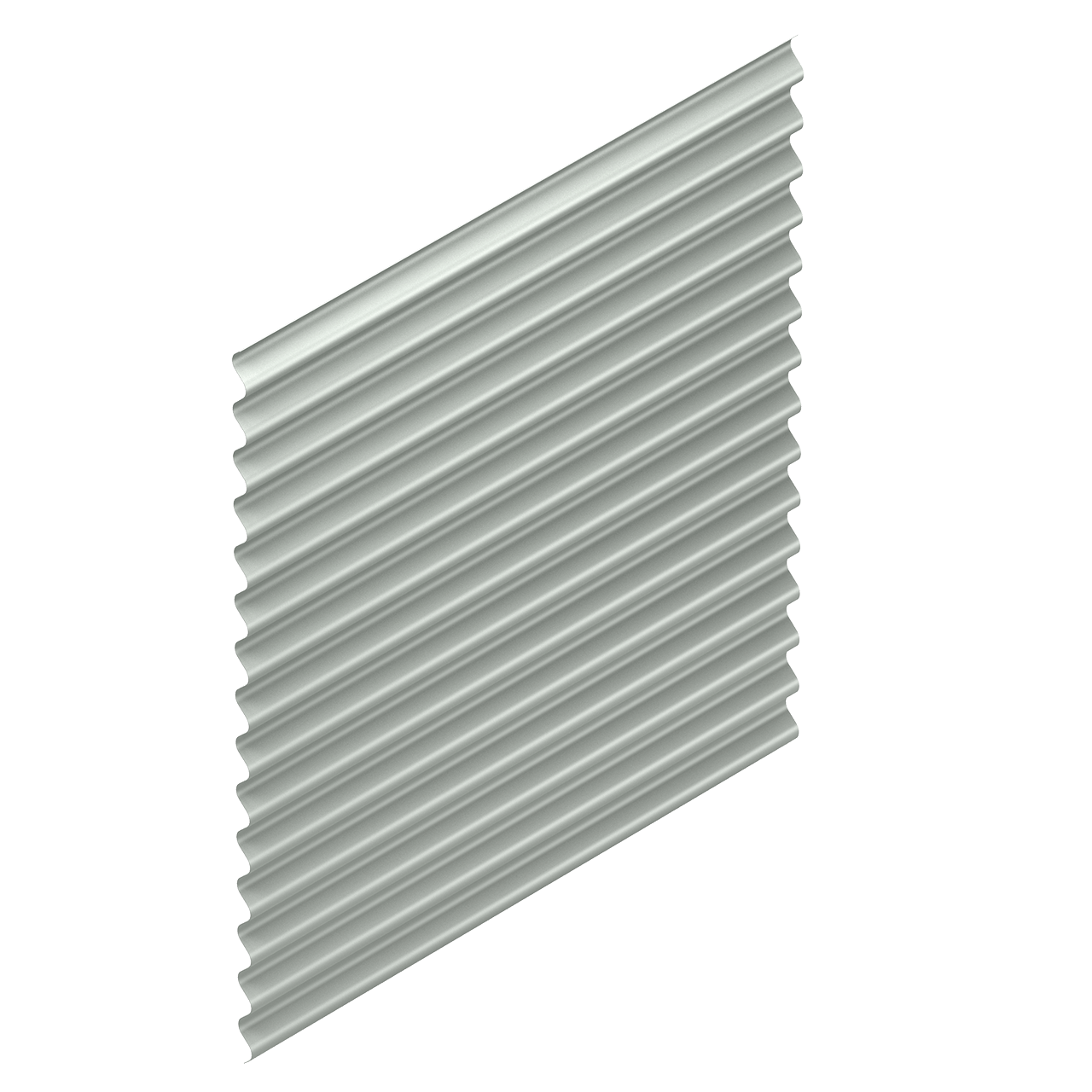 silver corrugated metal panel