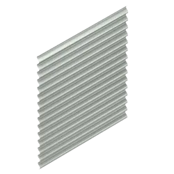 silver corrugated metal panel