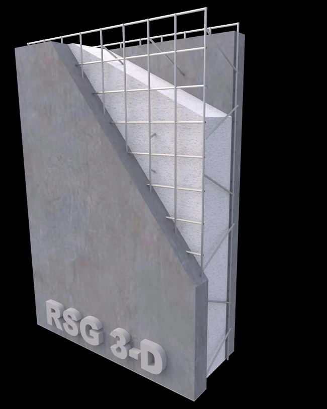 Resilient, insulated panel system is composed of all non-combustible materials including an internal steel frame, concrete, and EPS foam core.