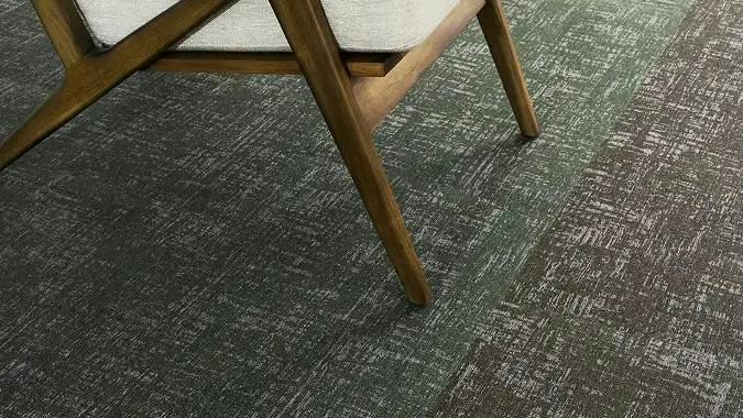 Chair on carpet.