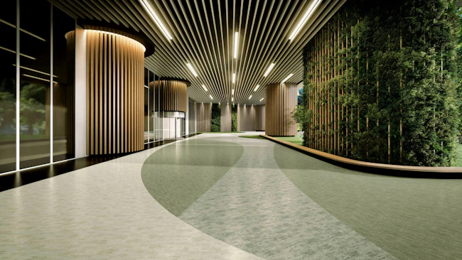 The only printed and coated rubber flooring in the world that is completely free of Red List Chemicals.