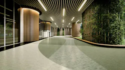 The only printed and coated rubber flooring in the world that is completely free of Red List Chemicals.