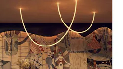 Luminous ropes create custom luminaires.