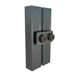 Narrow double-stud wall system uses proprietary Type CWSC connectors with ProSTUD® framing.